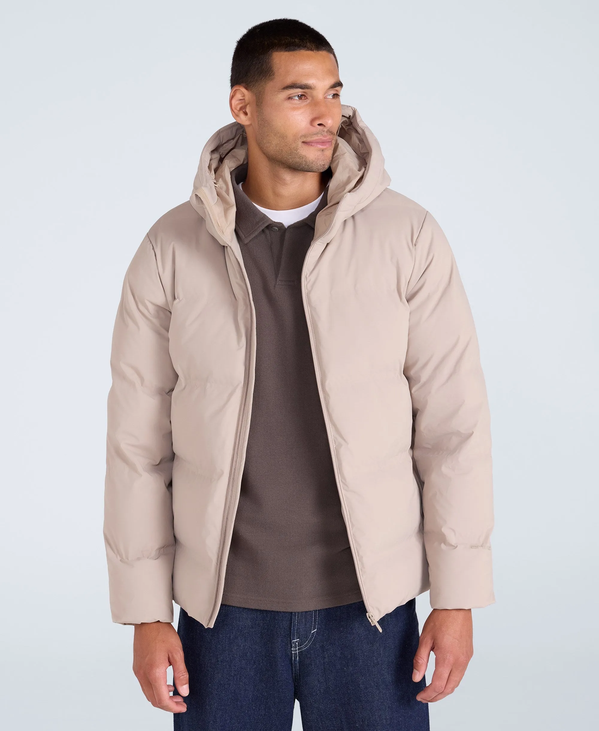 Mens Tech Down Heat Sealed Jacket - Beige sold by Animal product image thumbnail 4