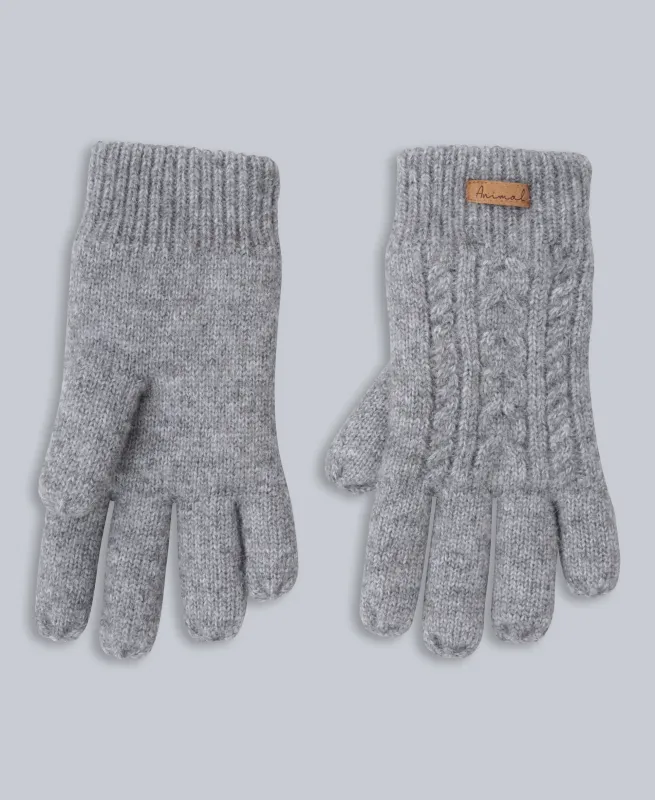 Becky Borg Lined Womens Gloves - Grey sold by Animal