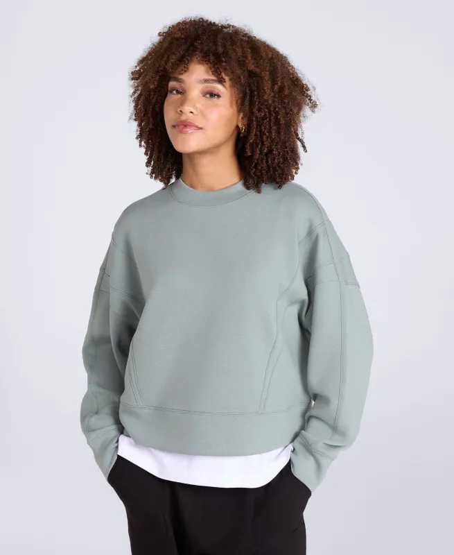 Active Womens Crop Sweatshirt - Pale Green sold by Animal
