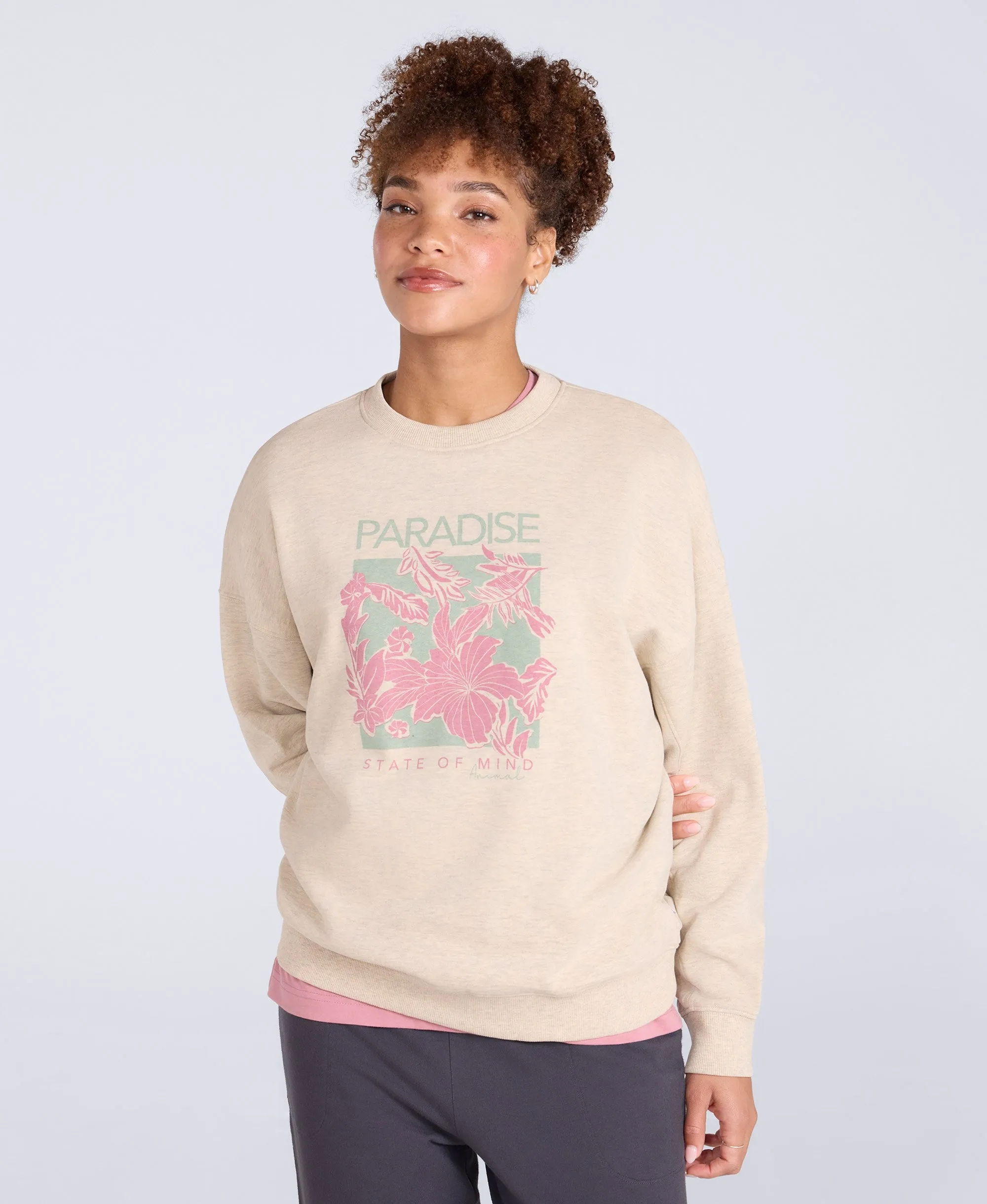 Dakota Womens Graphic Sweatshirt - Cream sold by Animal