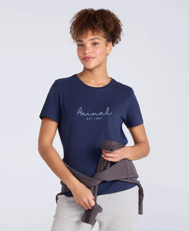 Marina Womens Logo T-Shirt - Cobalt sold by Animal