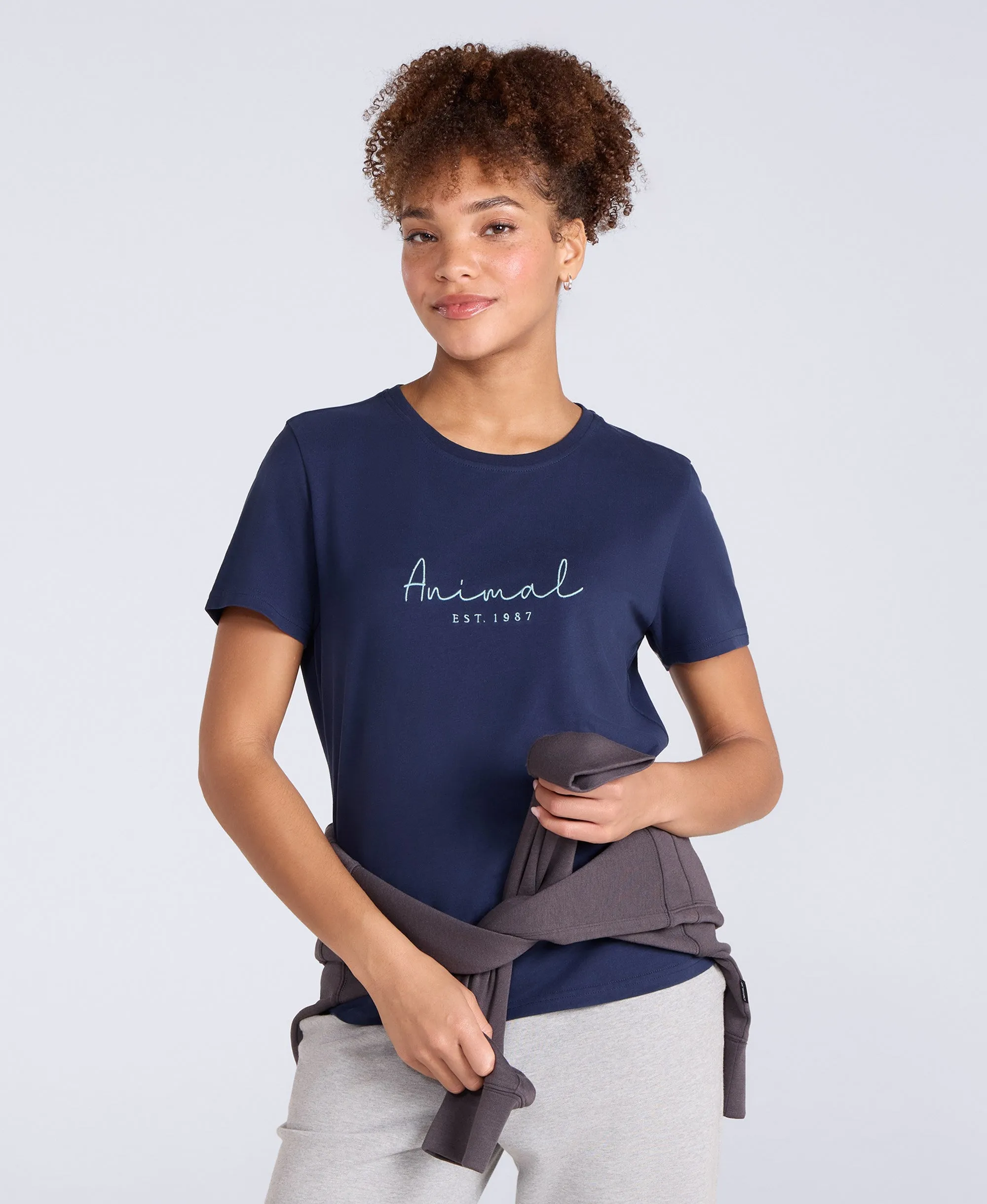 Marina Womens Logo T-Shirt - Cobalt sold by Animal