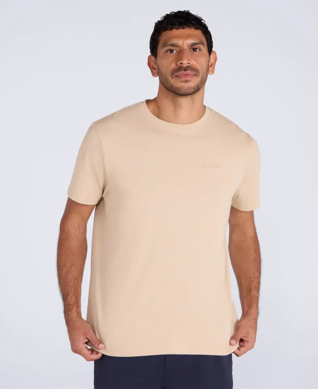 Icon Mens Logo T-Shirt - Light Beige made by Animal