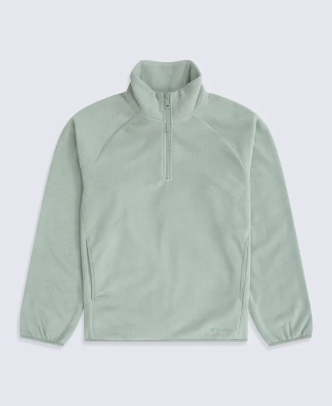 Stockholm Women’s Half-Zip Fleece - Pale Green made by Animal