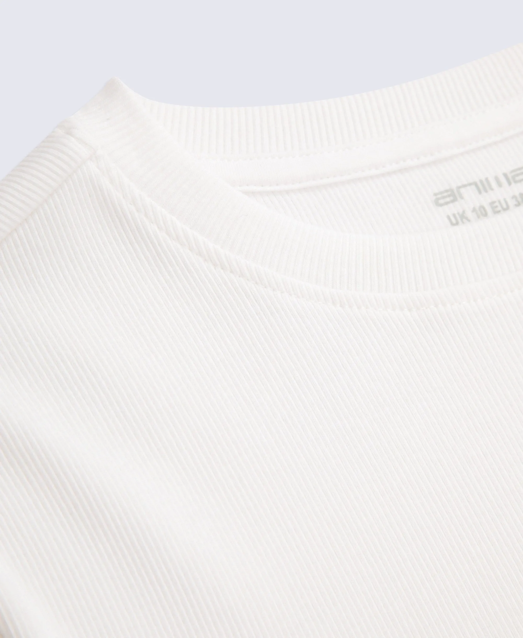 Evo Women's Ribbed T-Shirt - White sold by Animal product image thumbnail 3