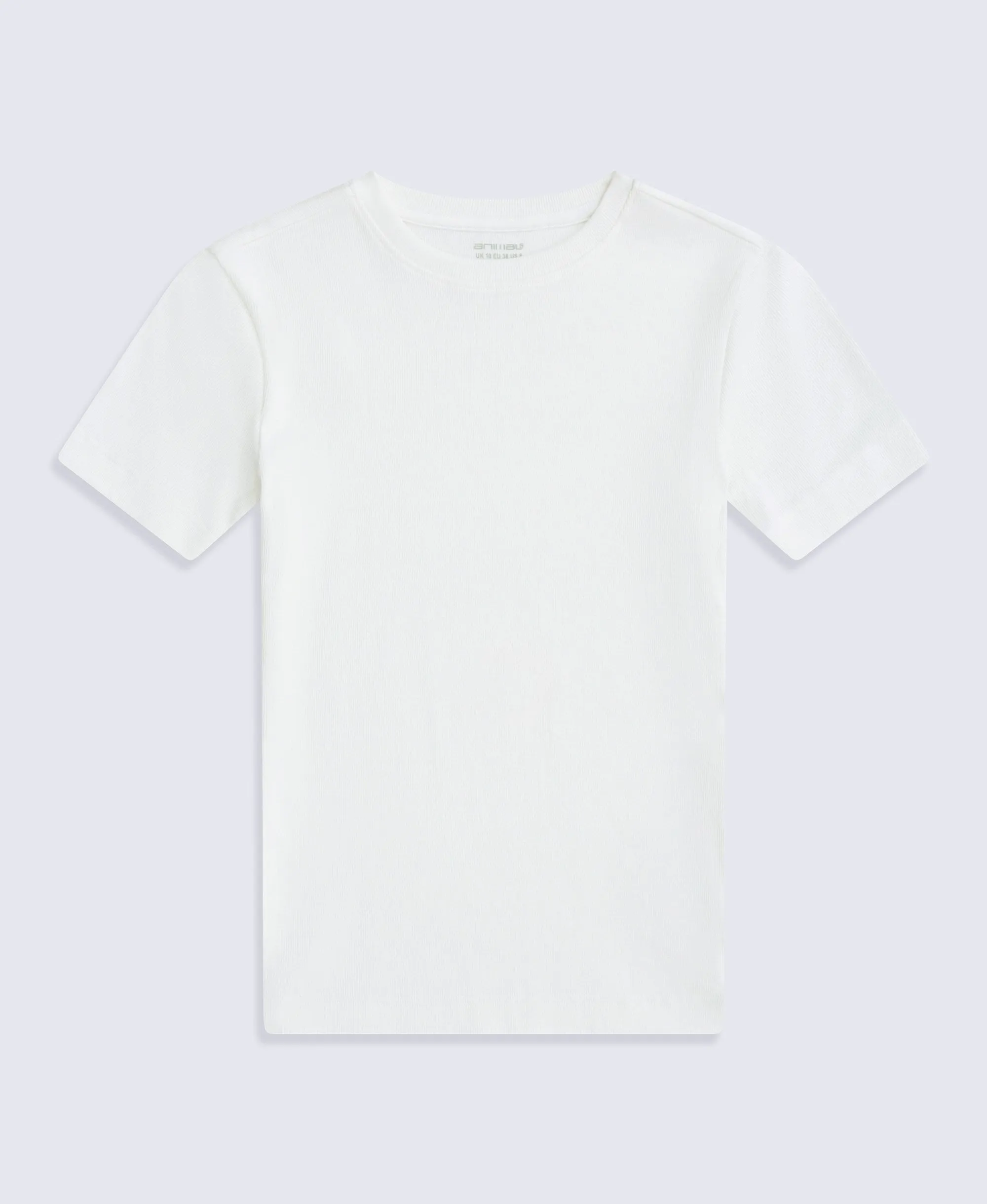 Evo Women's Ribbed T-Shirt - White sold by Animal