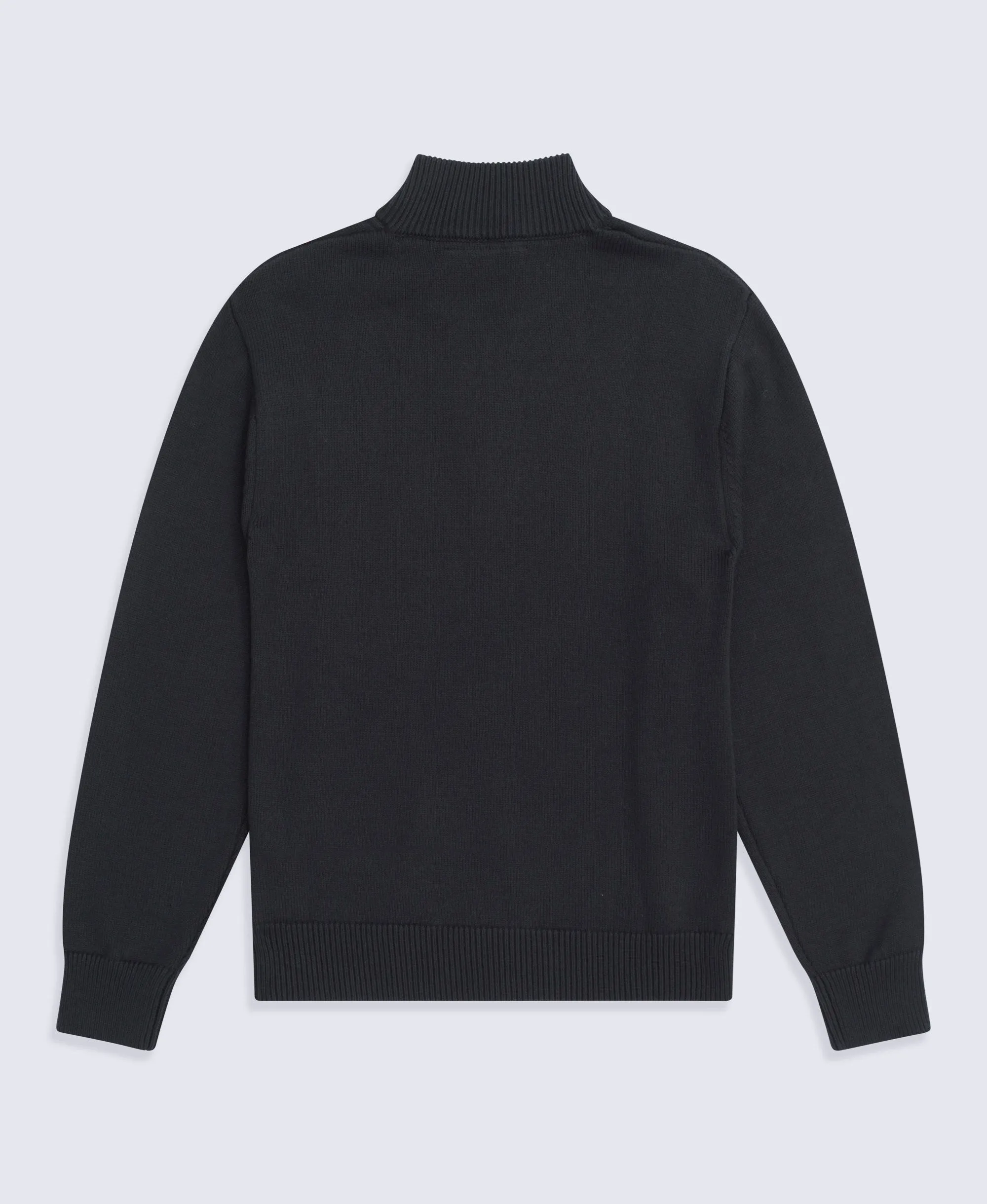 Mens Ribbed Quarter Zip Jumper - Black sold by Animal product image thumbnail 2