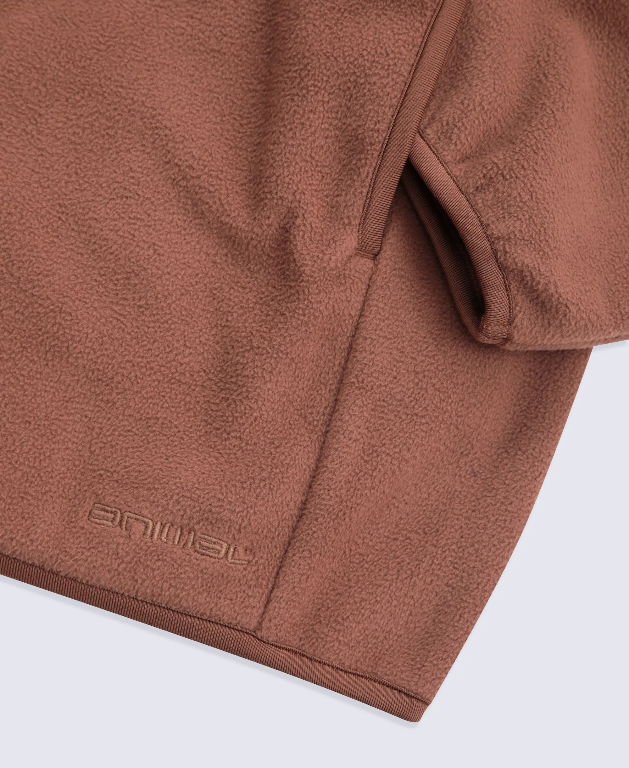Stockholm Mens Half-Zip Fleece - Rust sold by Animal product image thumbnail 4