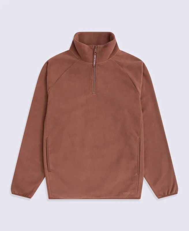 Stockholm Mens Half-Zip Fleece - Rust sold by Animal