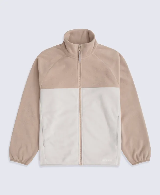 Stockholm Womens Full-Zip Fleece - Beige made by Animal
