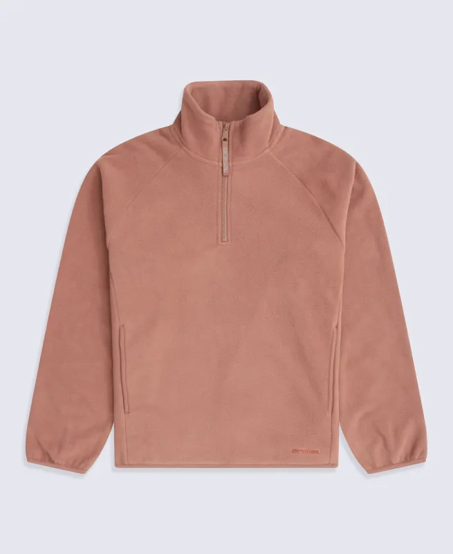 Stockholm Women’s Half-Zip Fleece - Tan made by Animal