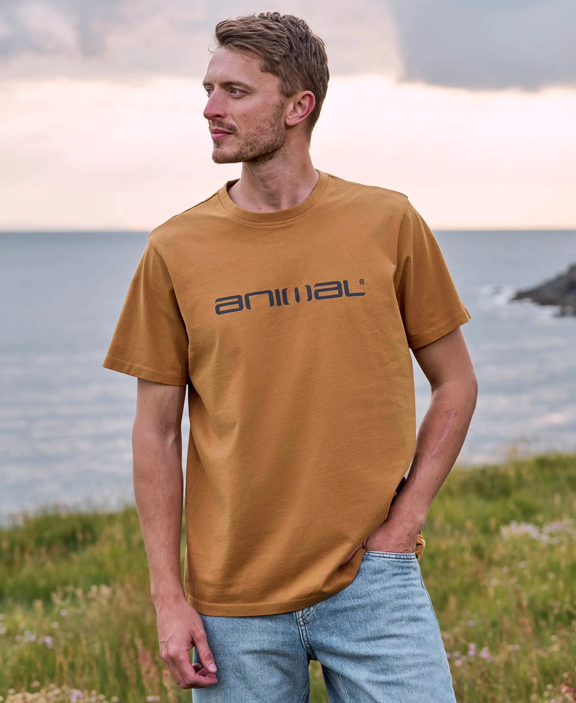 Leon Mens Relaxed T-Shirt - Mustard sold by Animal product image thumbnail 5