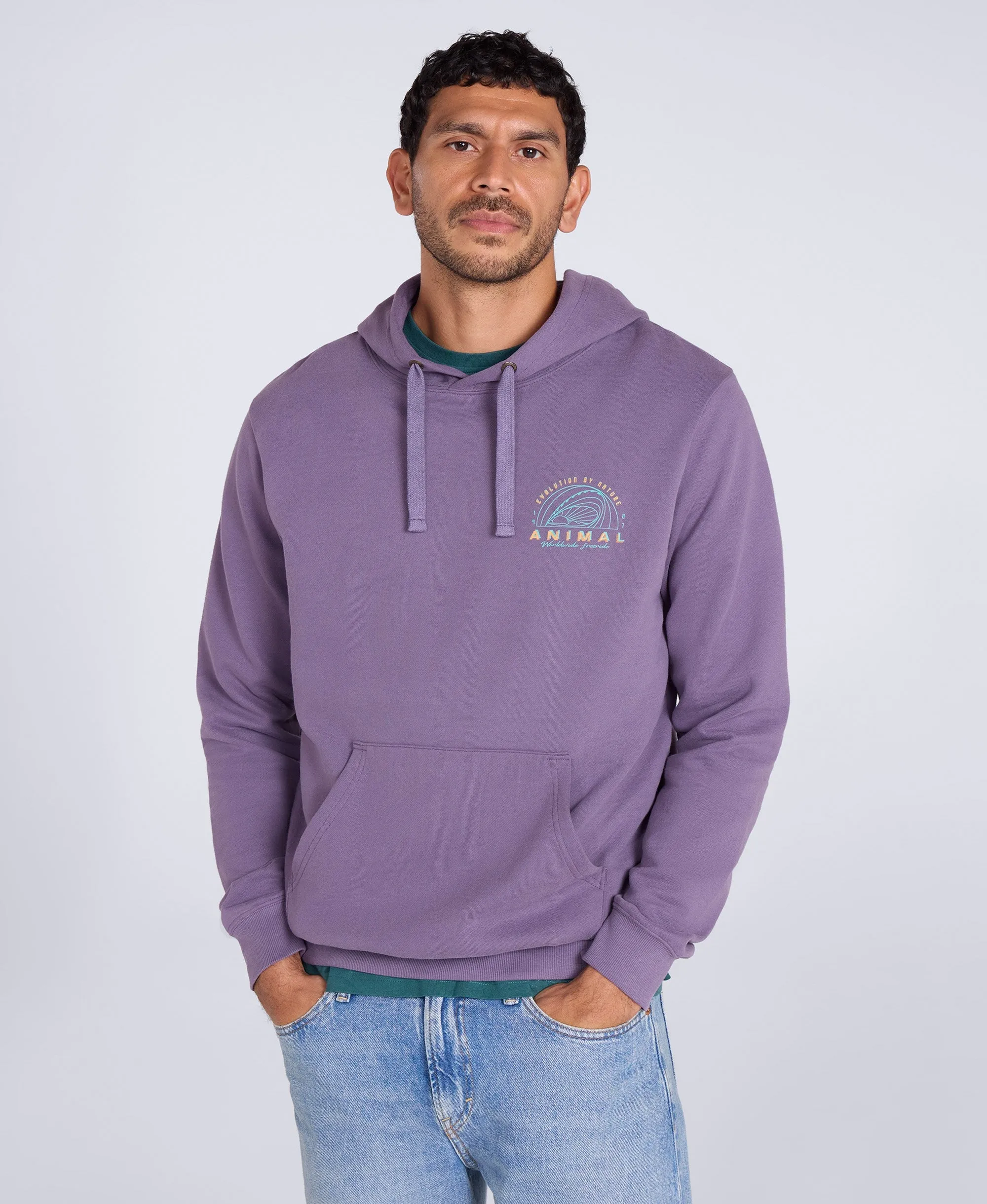 River Mens Hoodie - Purple sold by Animal