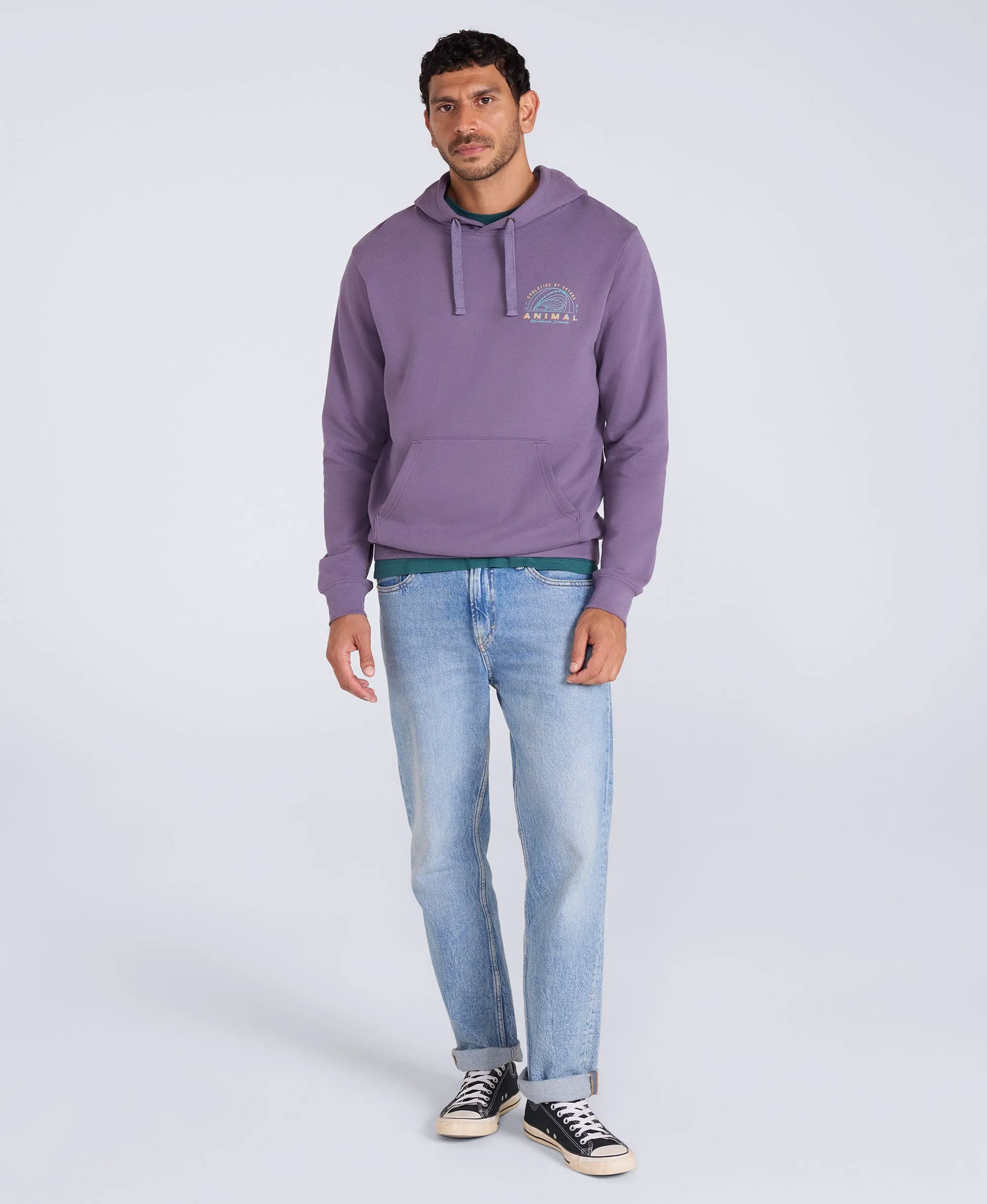 River Mens Hoodie - Purple sold by Animal product image thumbnail 3