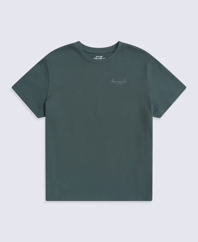 Grace Womens Heavyweight T-Shirt - Charcoal made by Animal