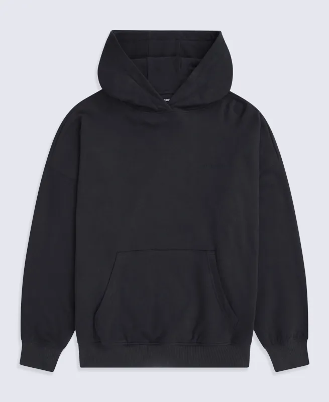Idol Womens Drop Shoulder Hoodie - Jet Black made by Animal