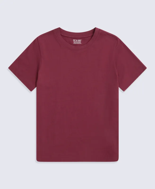 Everyday Fit Womens T-Shirt - Burgundy made by Animal