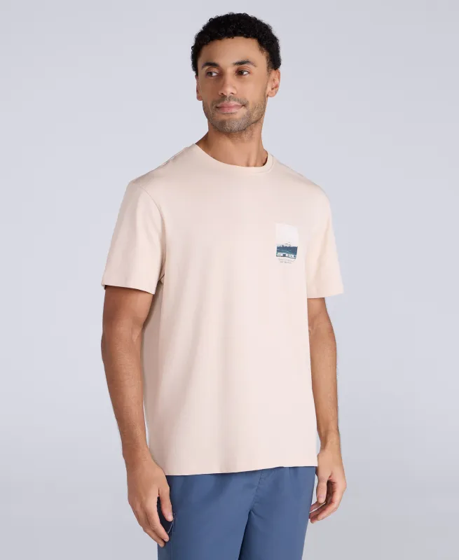 Chase Mens Graphic Relaxed T-Shirt - Cream sold by Animal