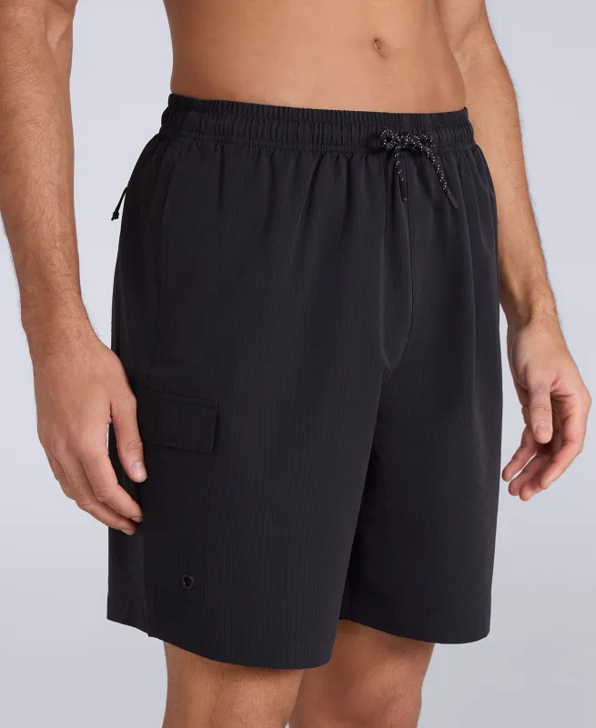 Reeva Mens Hybrid Swim Shorts - Black made by Animal