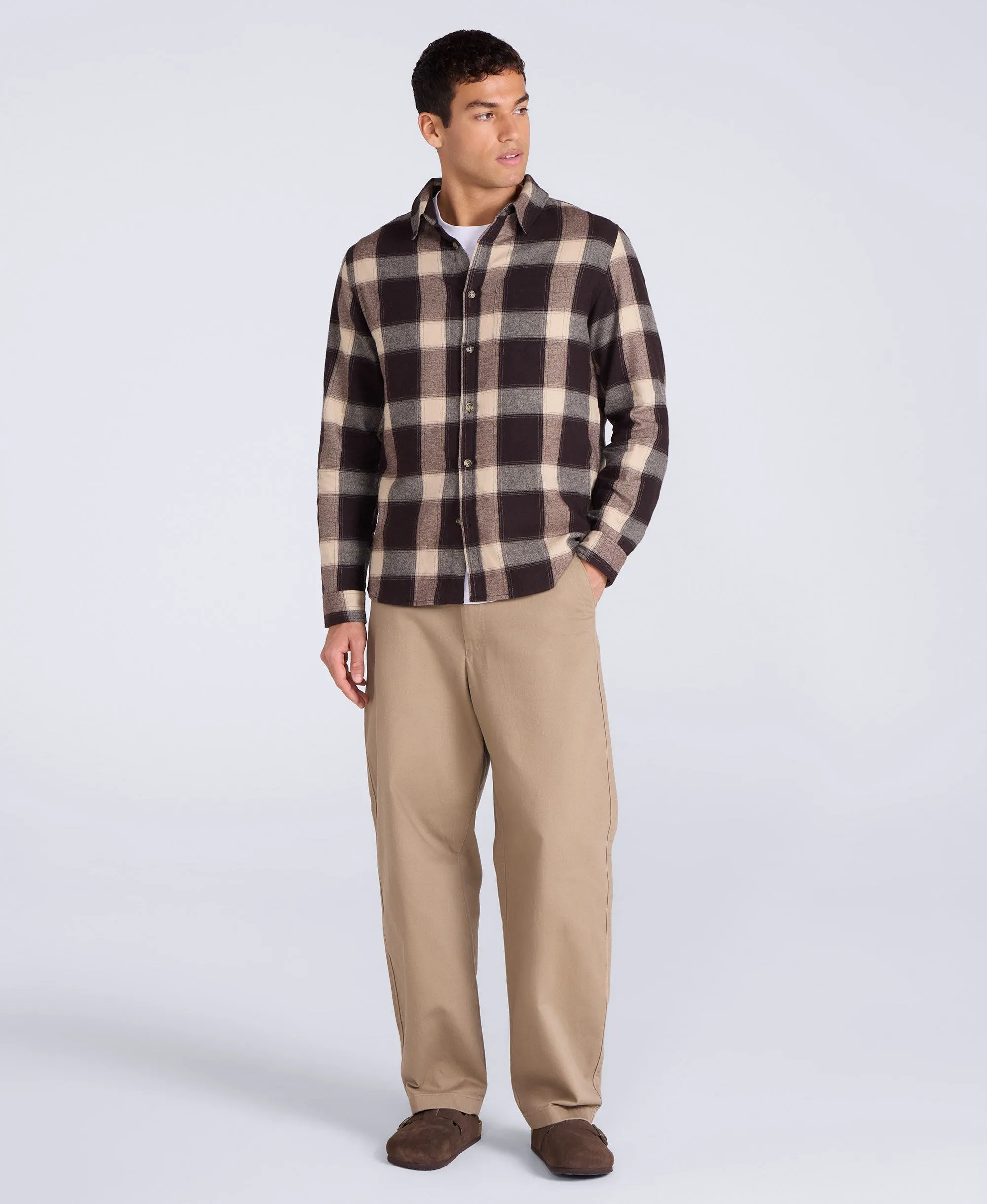 Cove Mens Flannel Shirt - Grey sold by Animal product image thumbnail 2