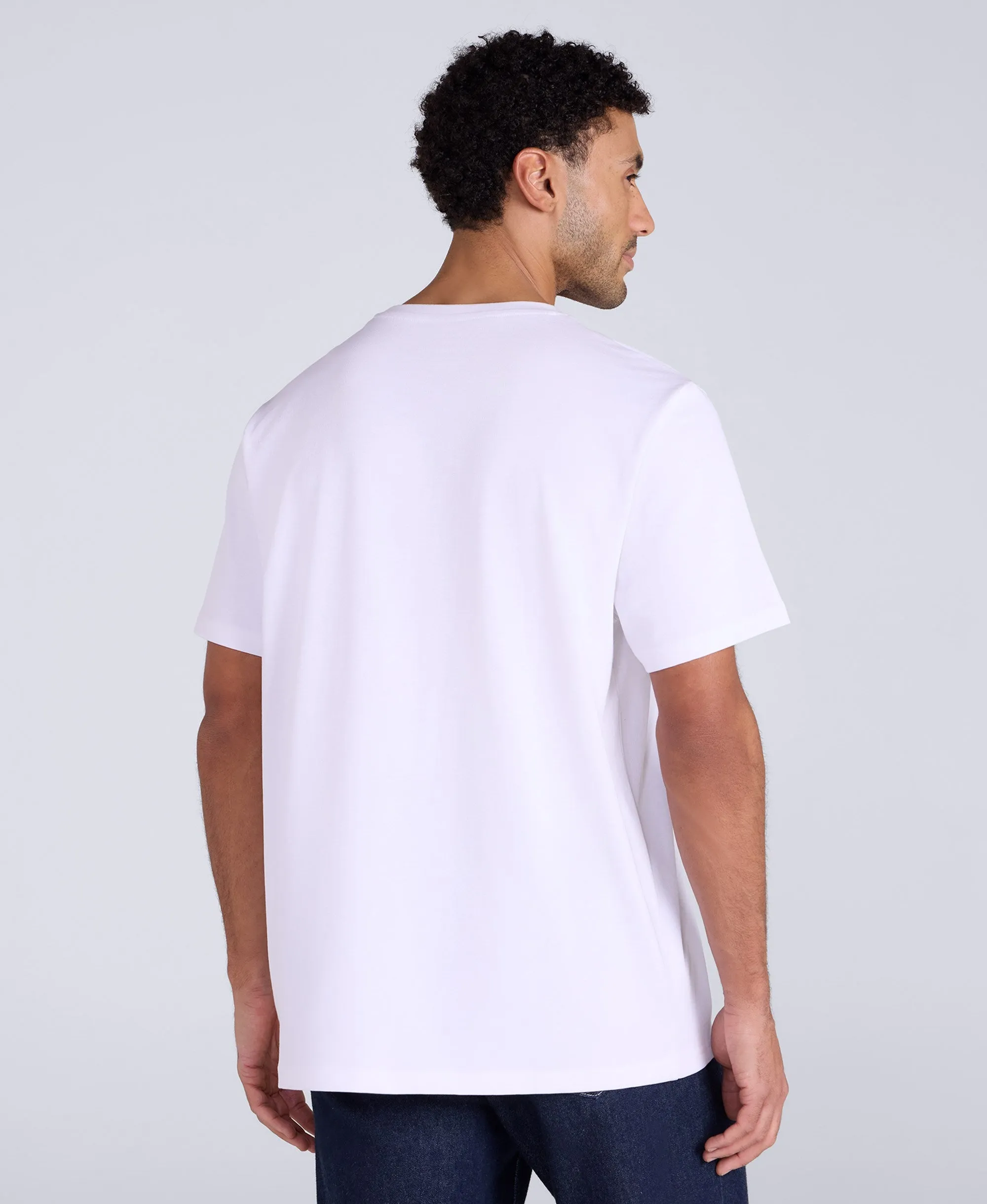 Chase Mens Plain Relaxed T-Shirt - White sold by Animal product image thumbnail 4