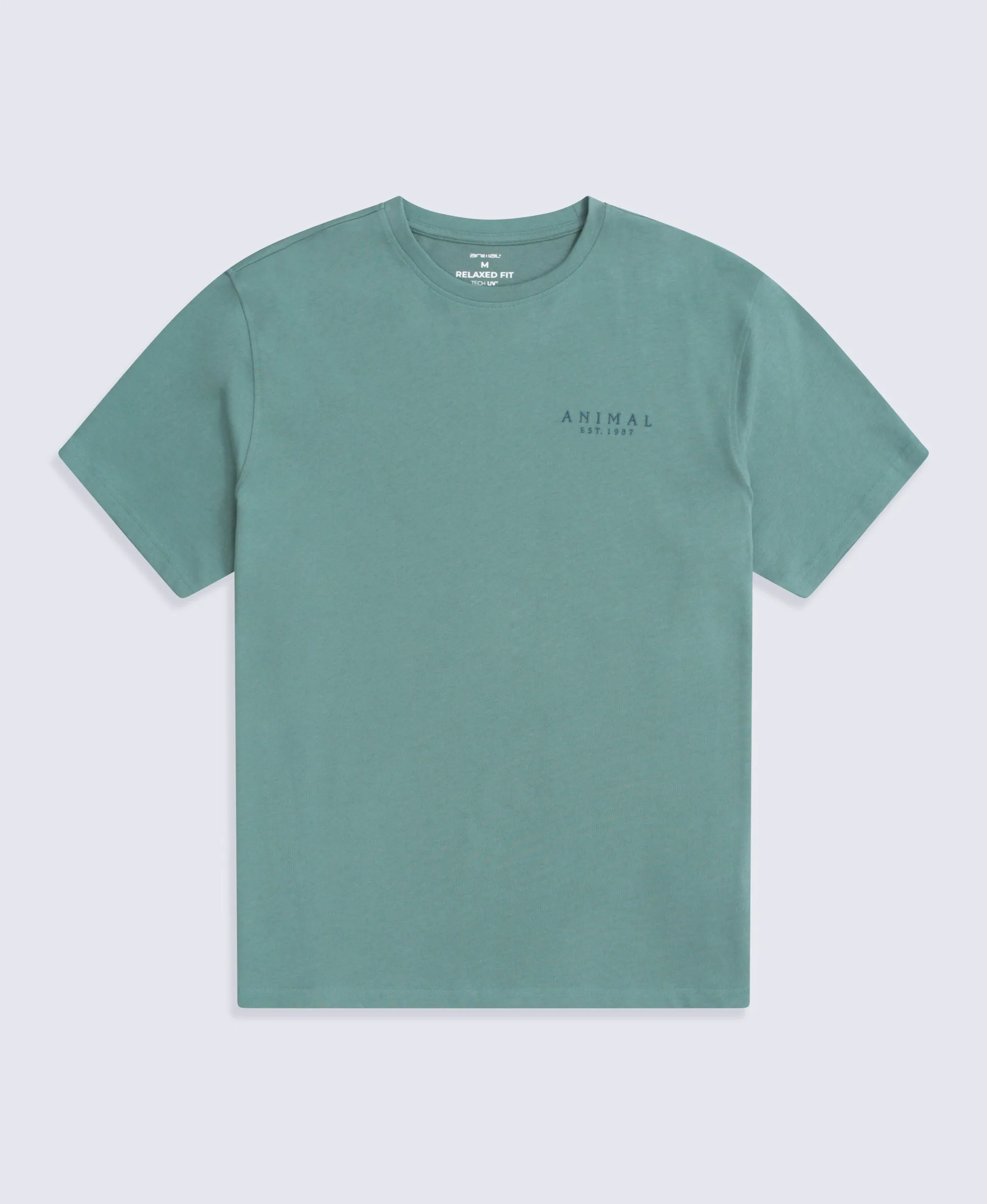 Chase Mens Plain Relaxed T-Shirt - Green sold by Animal