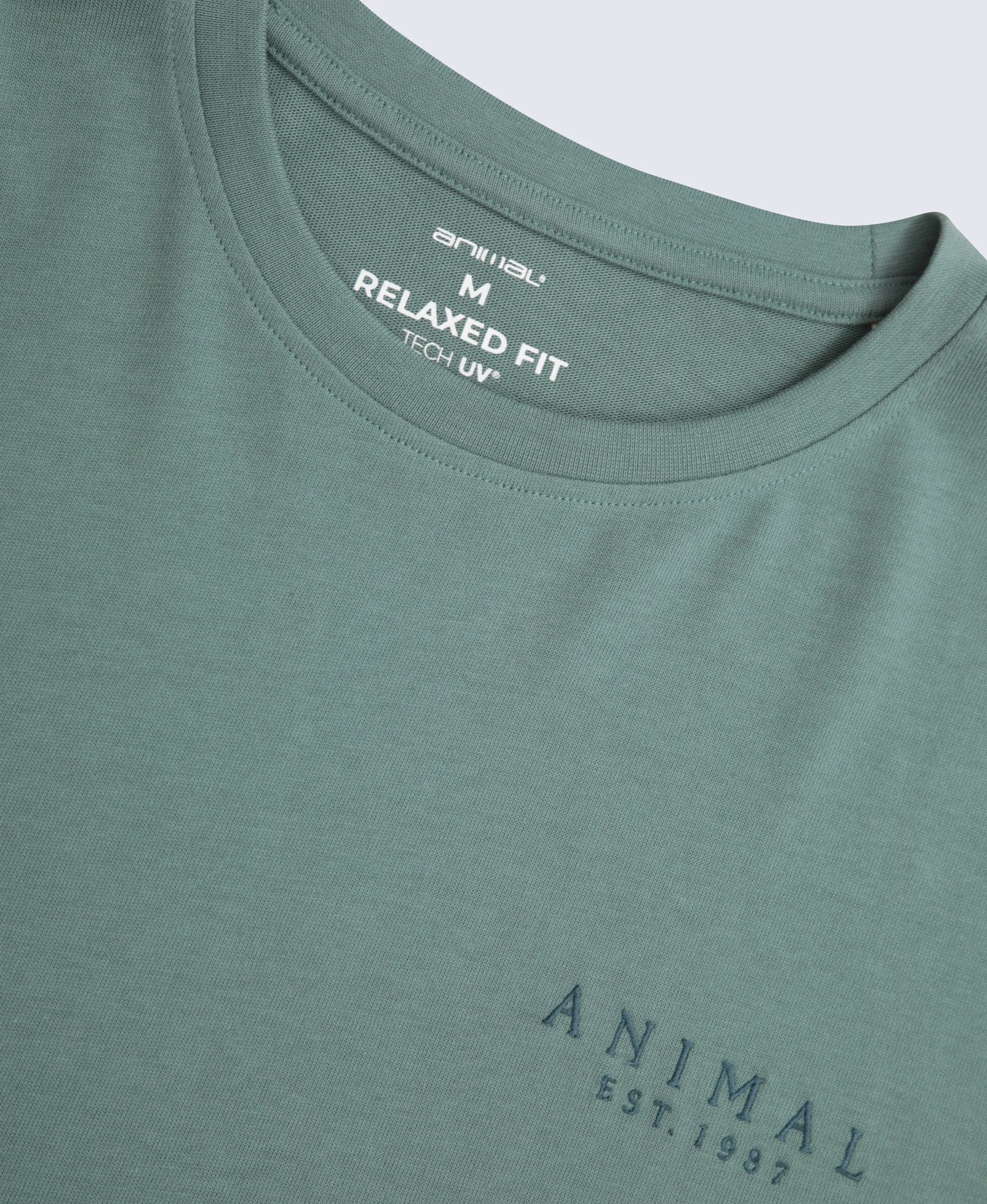 Chase Mens Plain Relaxed T-Shirt - Green sold by Animal product image thumbnail 3