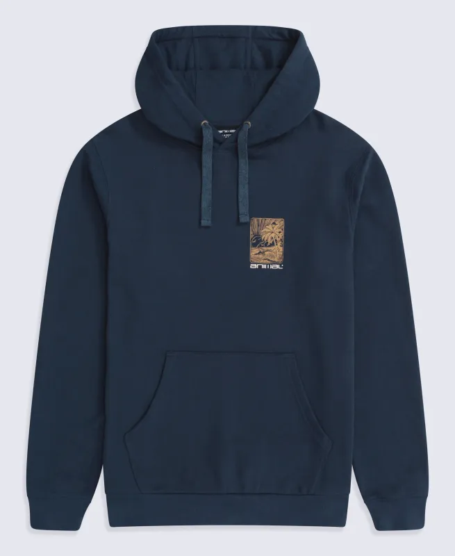 River Mens Hoodie - Cobalt made by Animal
