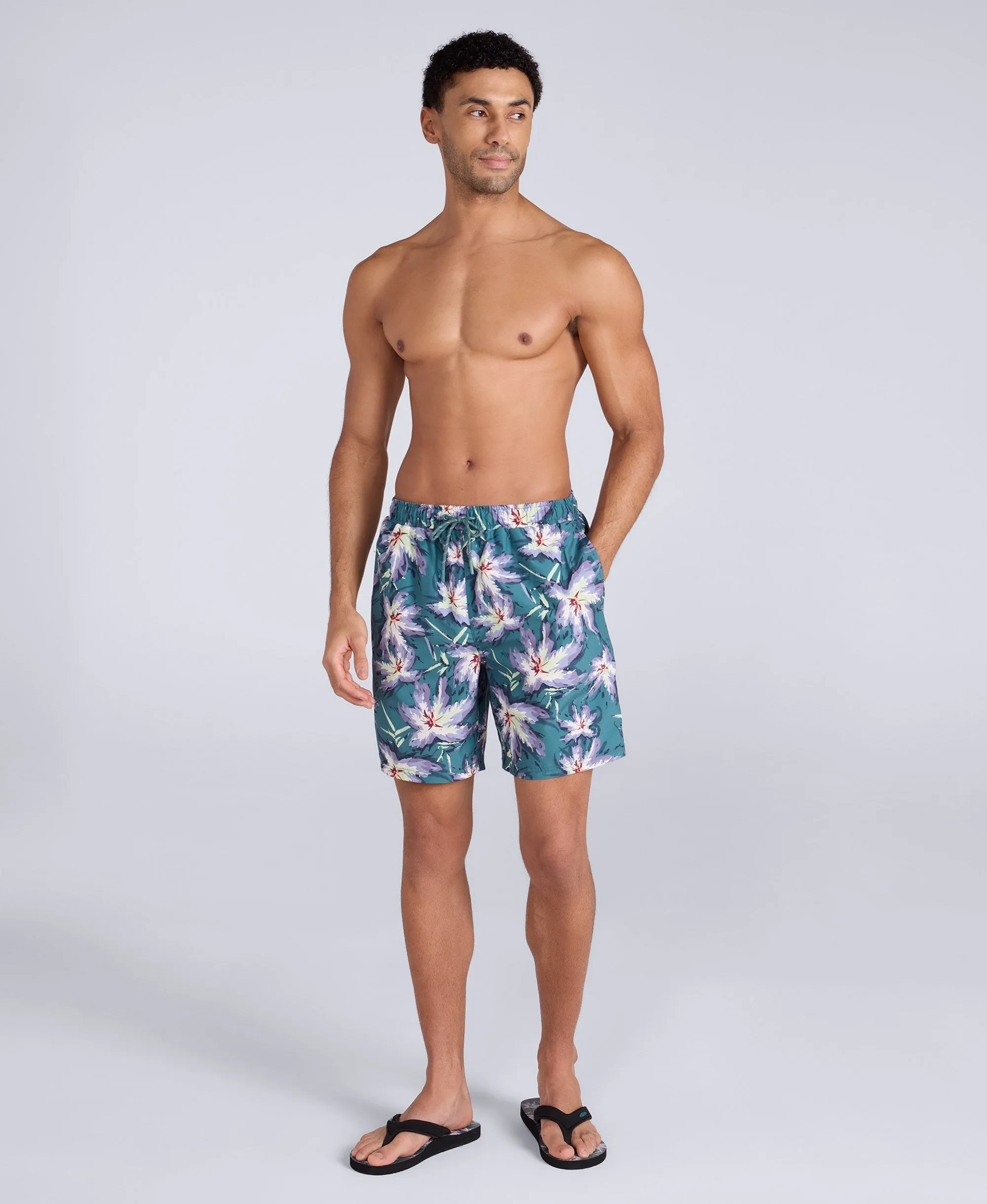 Deep Dive Mens Printed Boardshorts - Green sold by Animal product image thumbnail 2