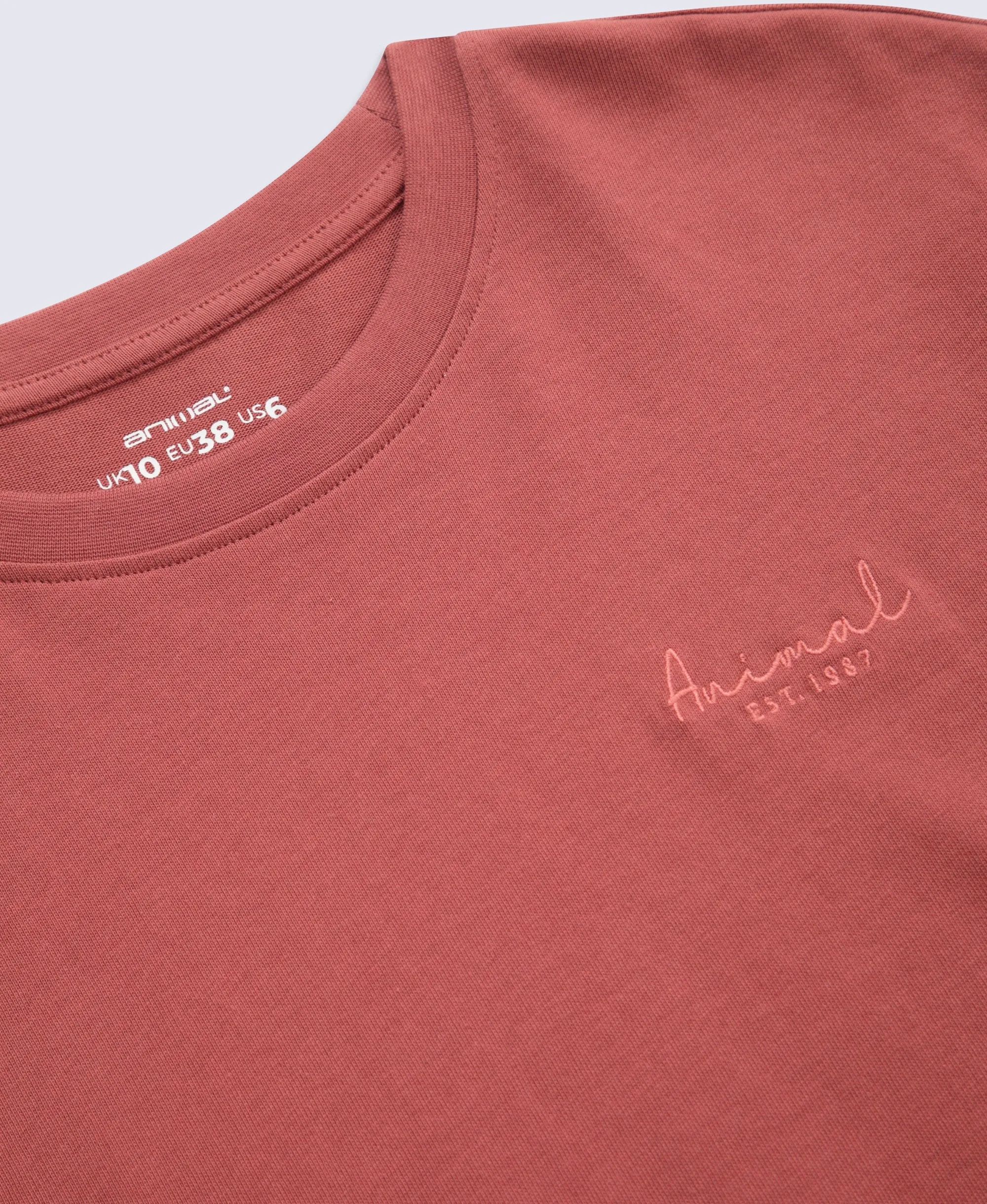 Grace Womens Heavyweight T-Shirt - Rust sold by Animal product image thumbnail 4