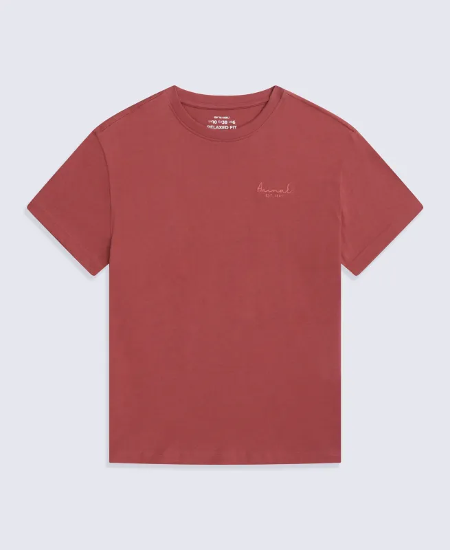 Grace Womens Heavyweight T-Shirt - Rust made by Animal