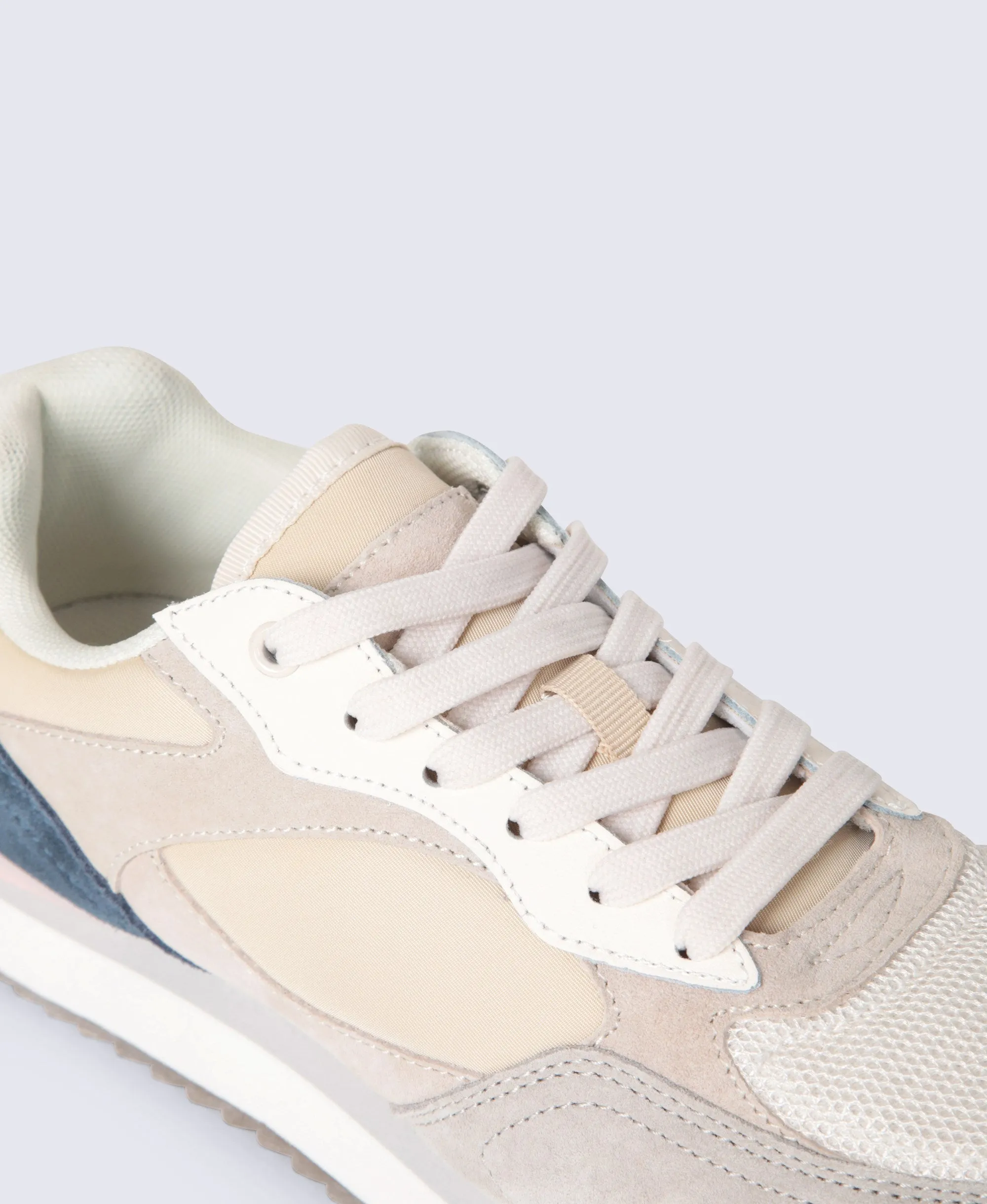 Sutton Womens Casual Leather Trainers - Beige sold by Animal product image thumbnail 5