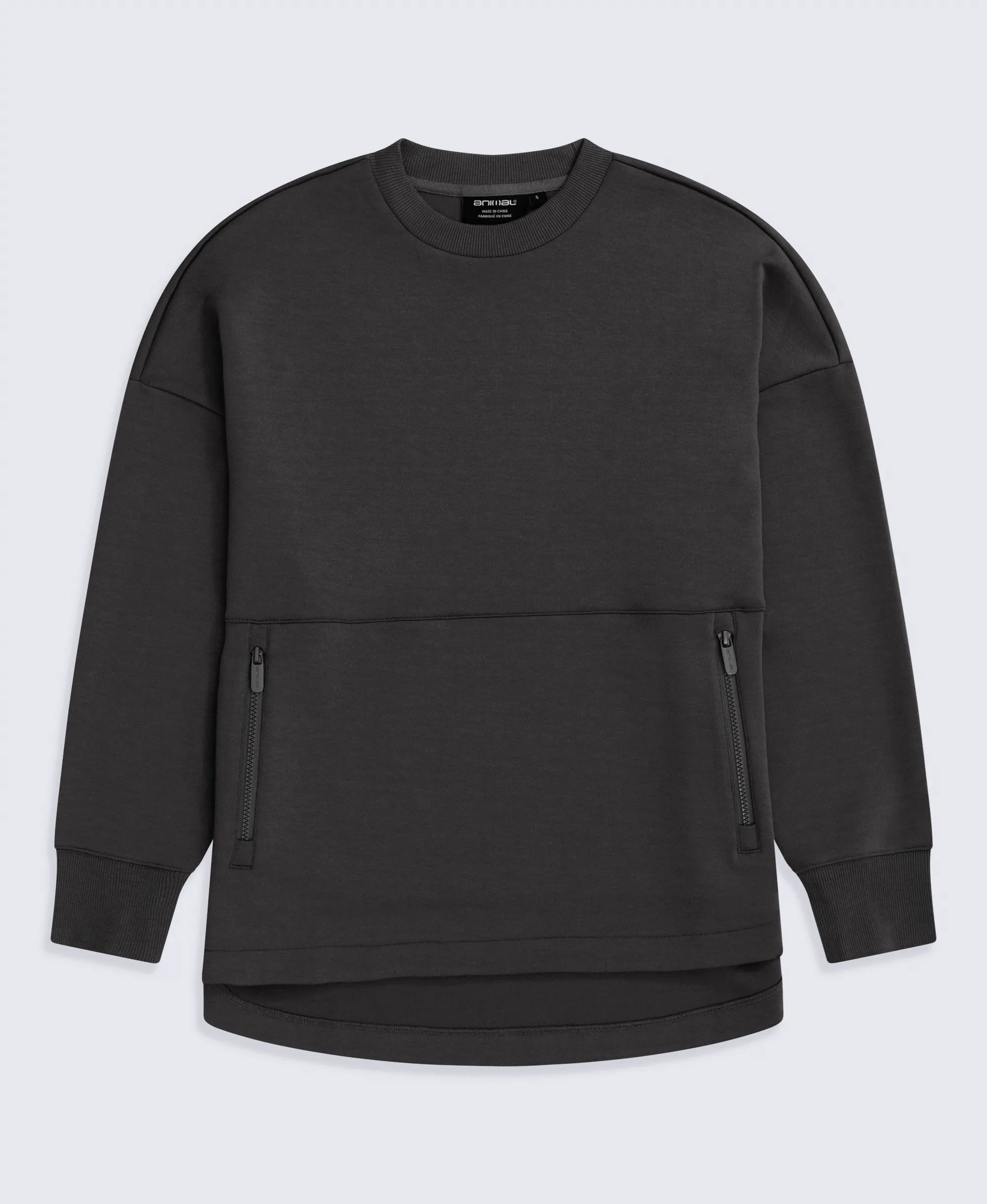 Vicky Womens Longline Sweat - Black sold by Animal