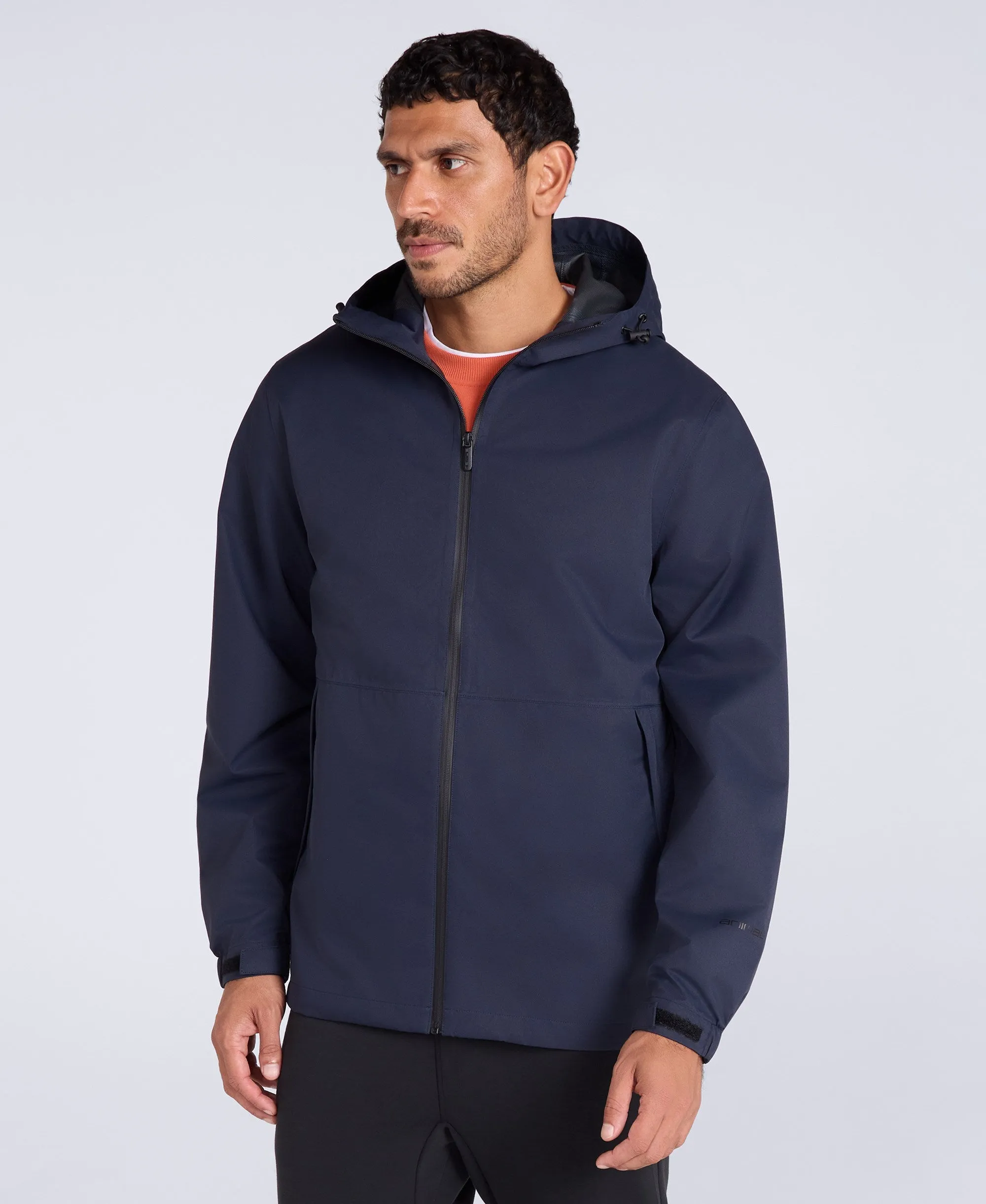 Pace Mens Waterproof Packable Jacket - Dark Blue sold by Animal