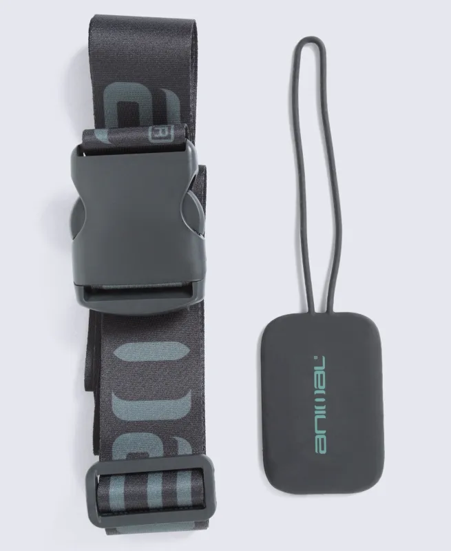 Animal Travel Luggage Strap and Tag Set - Black made by Animal