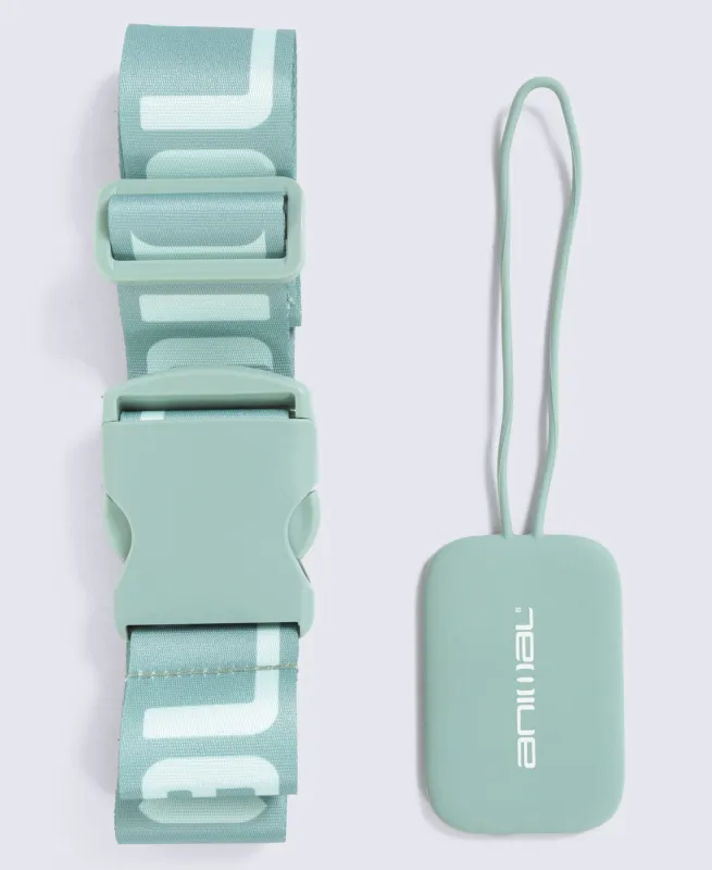Animal Travel Luggage Strap and Tag Set - Pale Green made by Animal