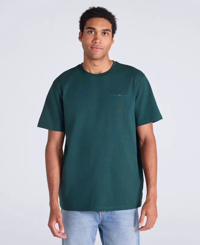 Chase Mens Plain Relaxed T-Shirt - Dark Green made by Animal