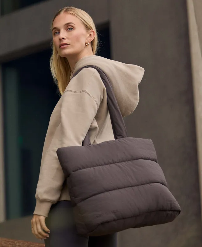 Eden Quilted Shopper Bag - Dark Brown made by Animal