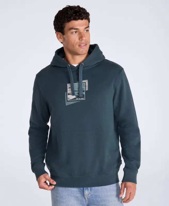 River Mens Hoodie - Petrol made by Animal