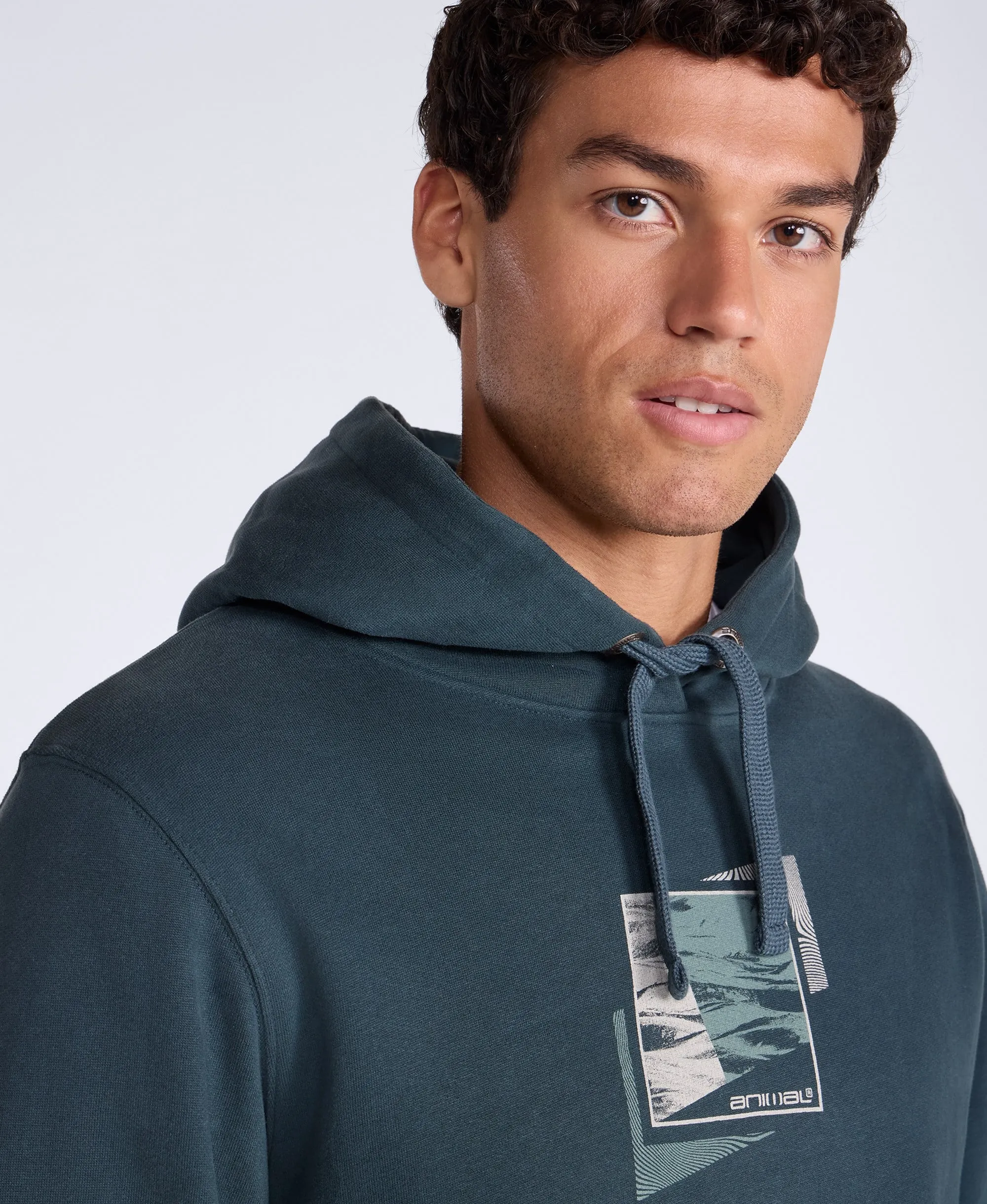 River Mens Hoodie - Petrol sold by Animal product image thumbnail 3