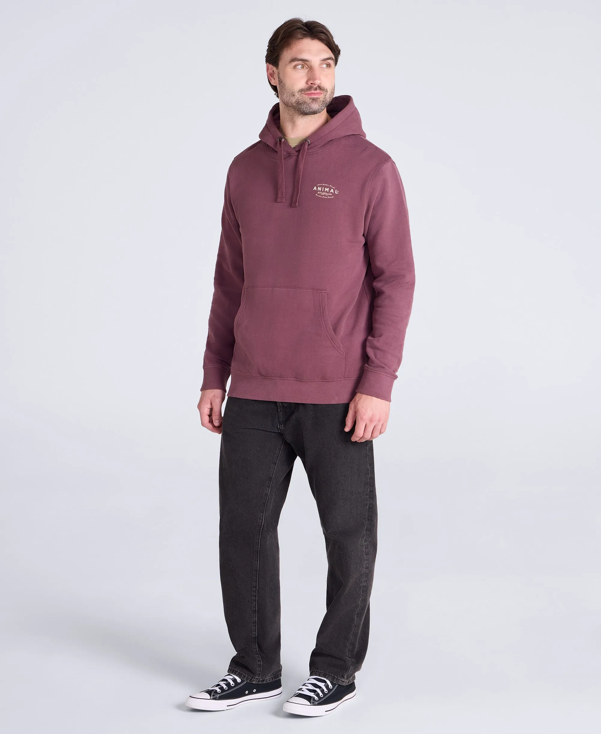 River Mens Hoodie - Berry sold by Animal product image thumbnail 3
