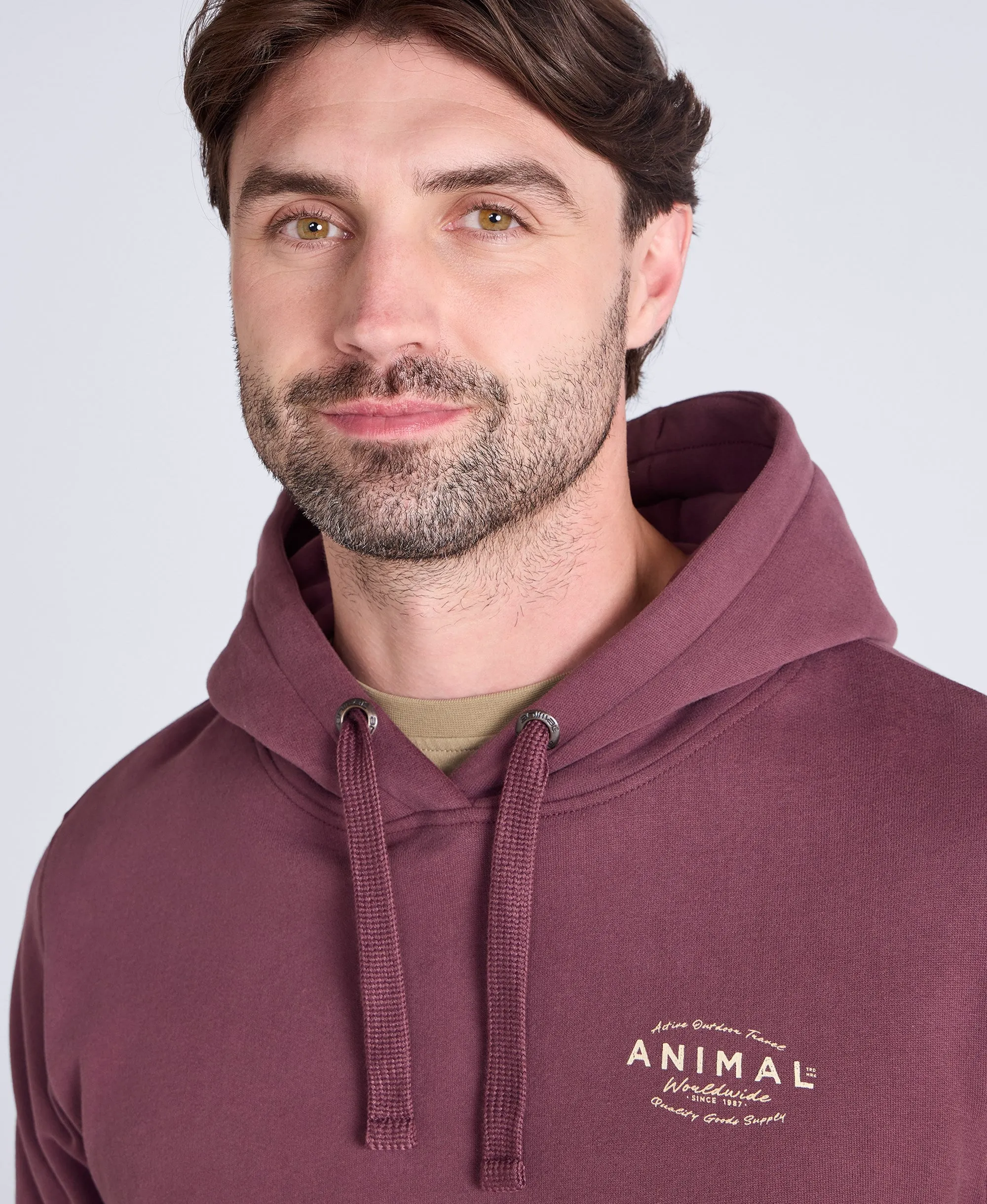 River Mens Hoodie - Berry sold by Animal product image thumbnail 4