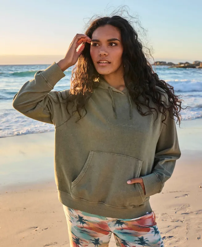 Kaya Womens Hoodie - Dark Green sold by Animal