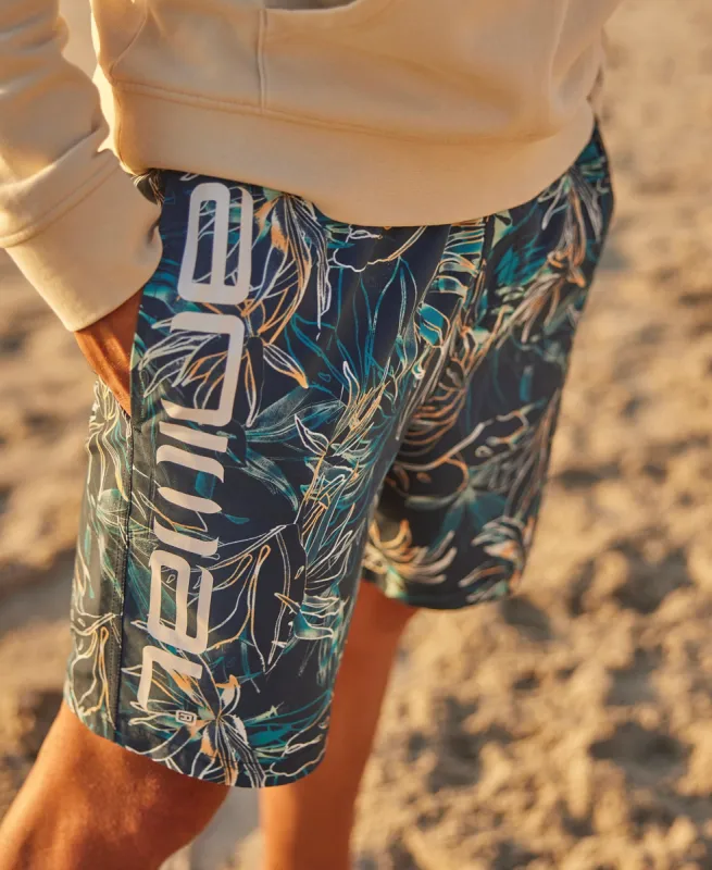 Deep Dive Mens Printed Boardshorts - Navy sold by Animal
