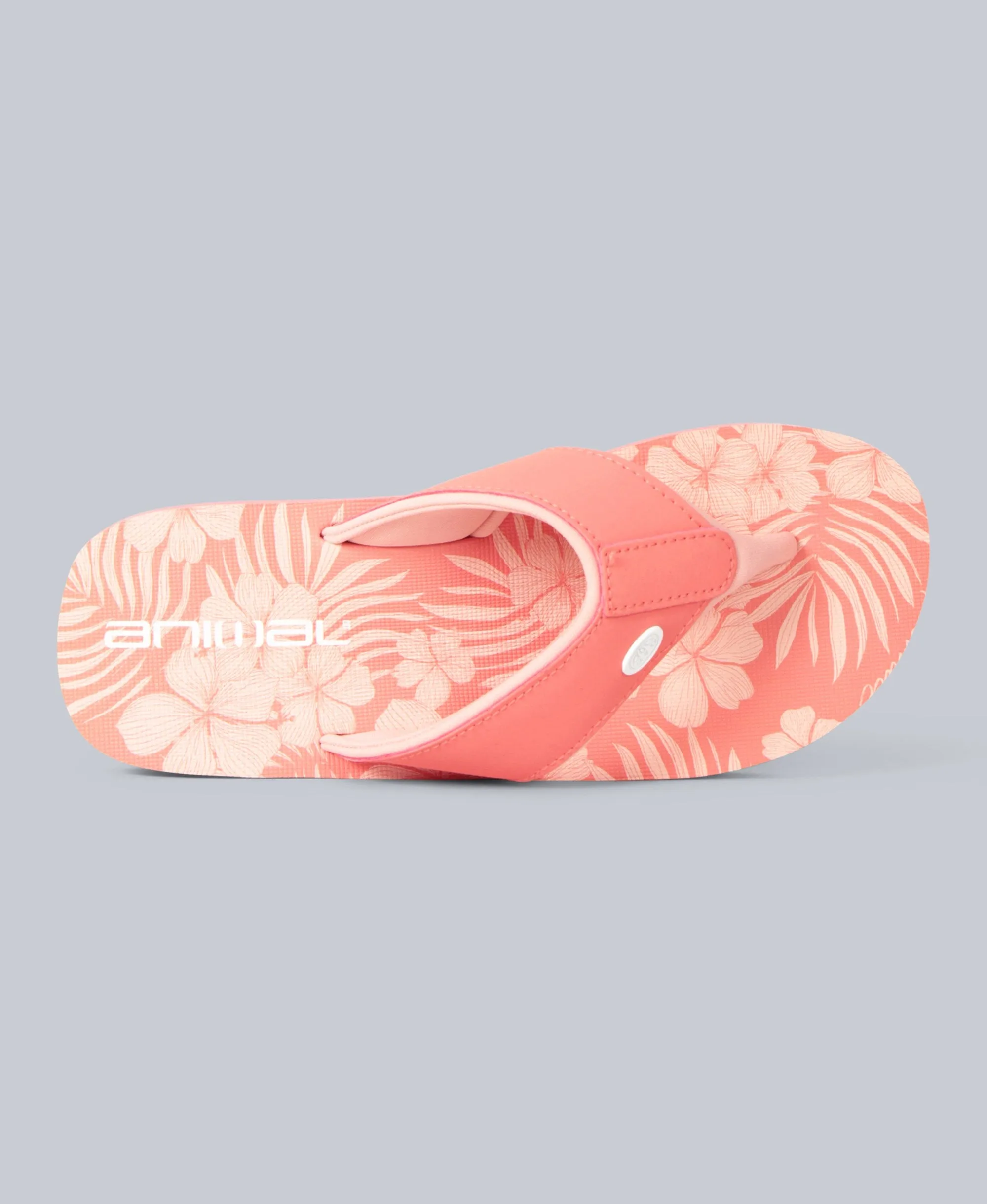 Swish Womens Recycled Flip-Flops - Fiery Coral sold by Animal product image thumbnail 3