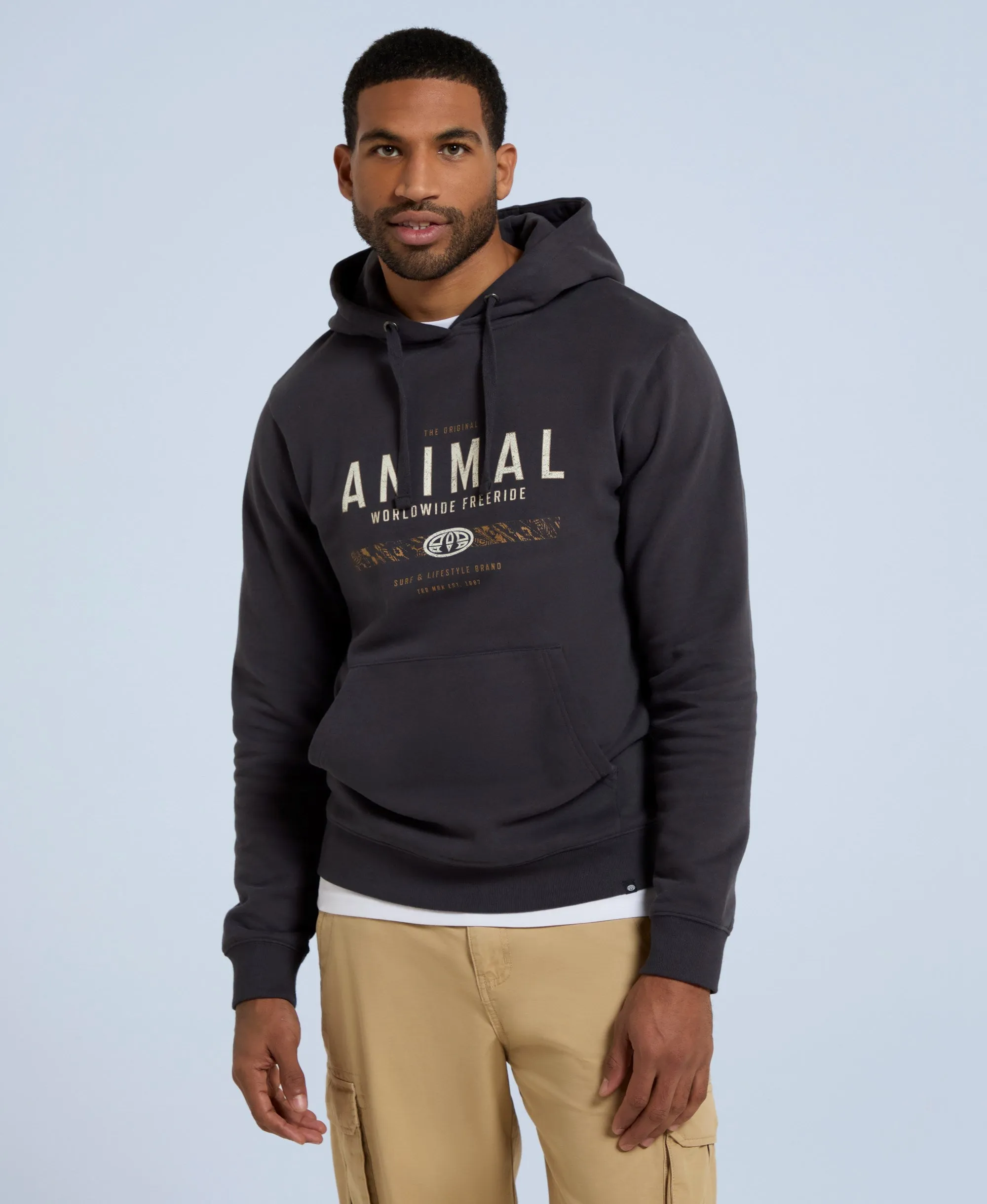 River Mens Hoodie - Charcoal sold by Animal product image thumbnail 5