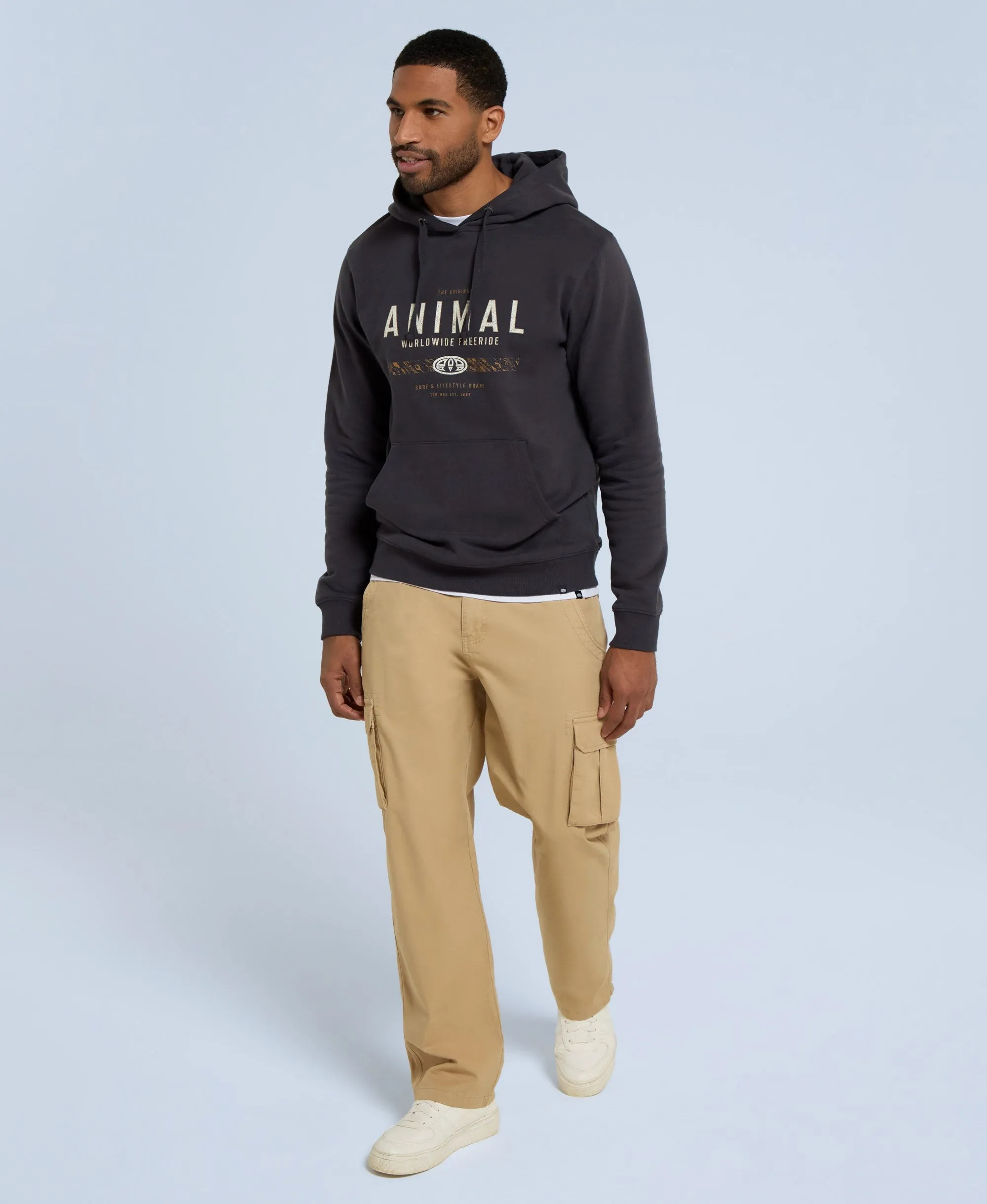 River Mens Hoodie - Charcoal sold by Animal product image thumbnail 3