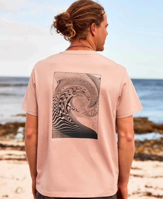 Chase Mens Organic Relaxed T-Shirt - Light Pink sold by Animal