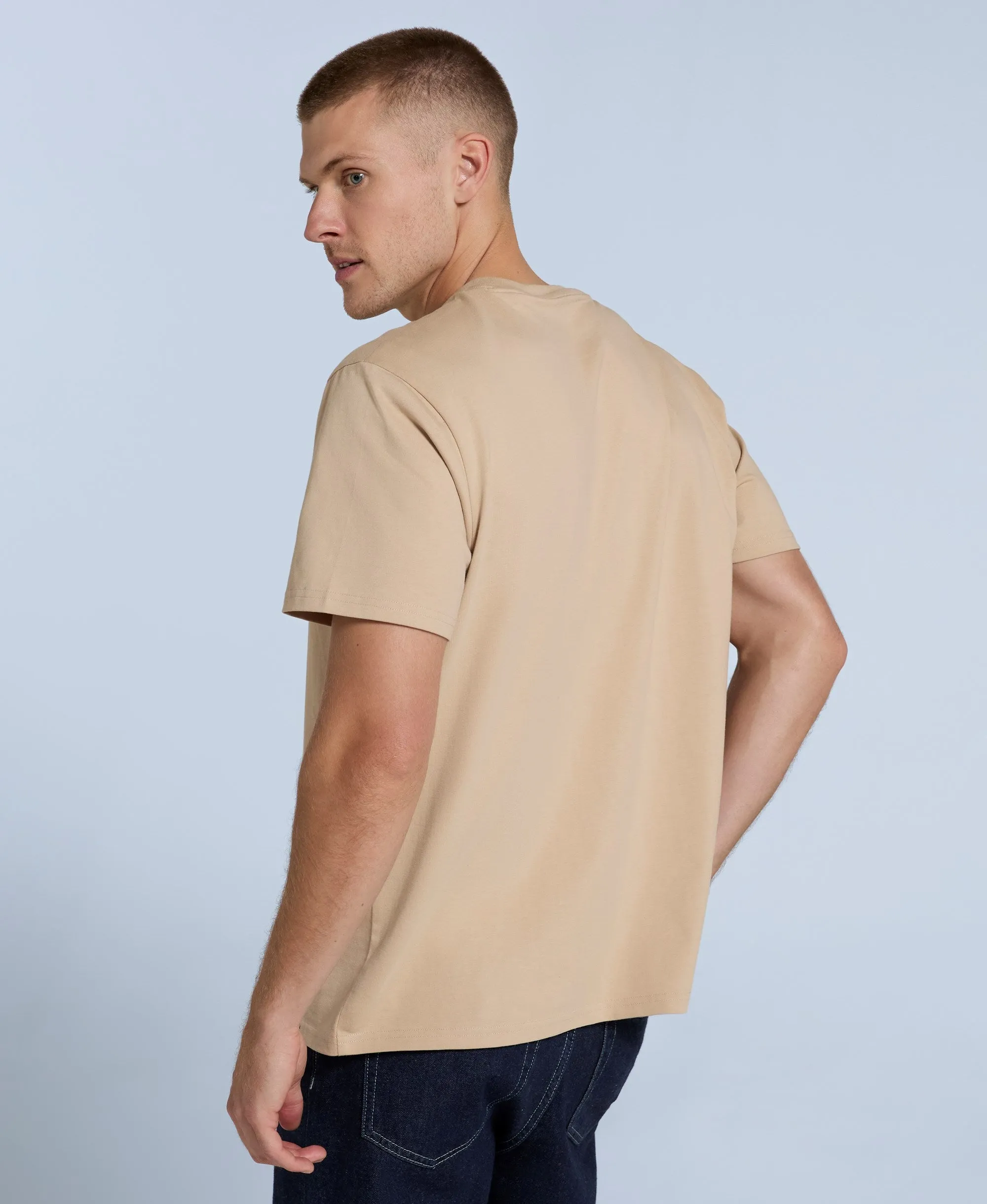 Chase Mens Relaxed T-Shirt - Beige sold by Animal product image thumbnail 4