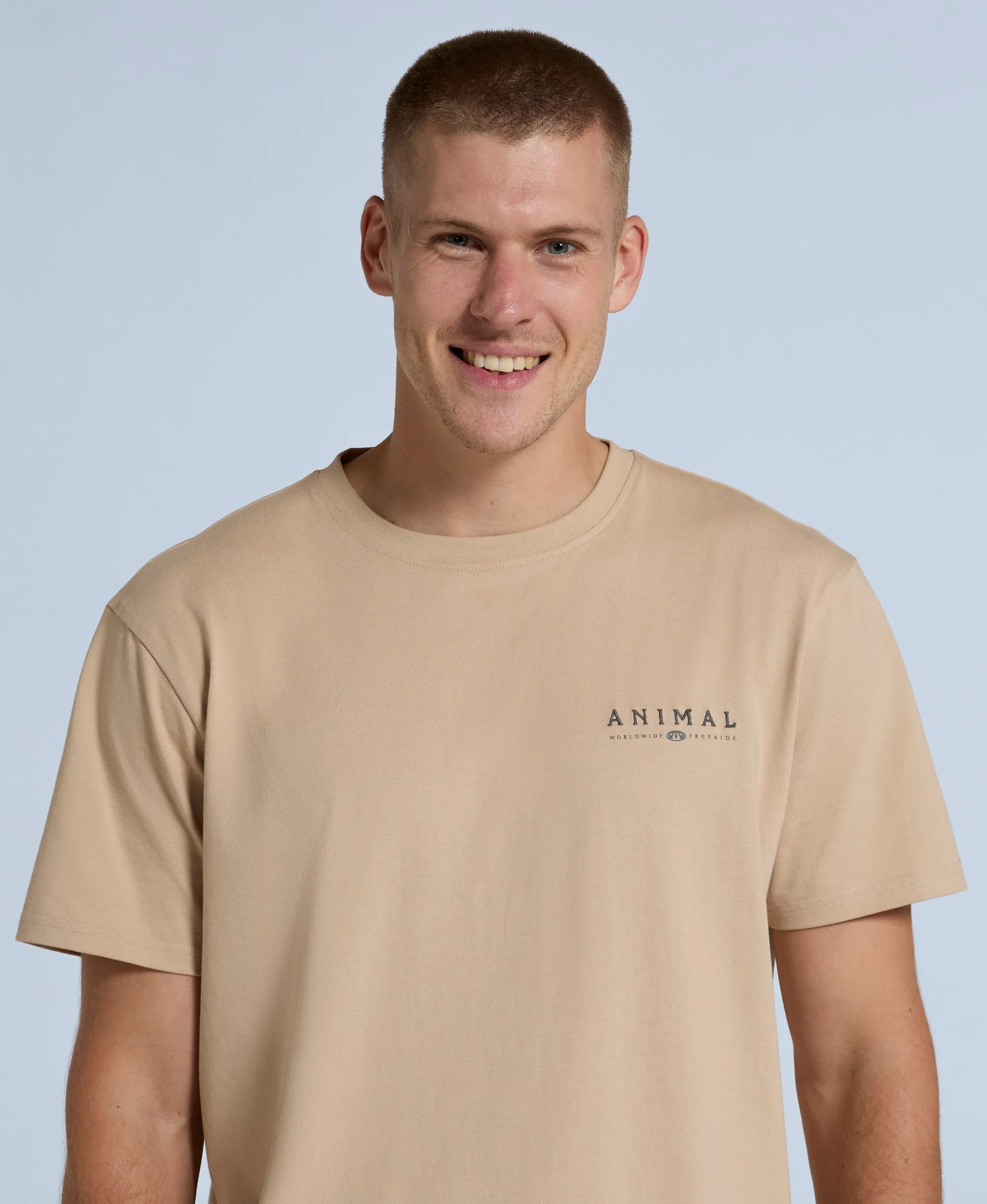 Chase Mens Relaxed T-Shirt - Beige sold by Animal product image thumbnail 3
